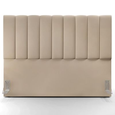 Cabeceira Cama Box Casal Queen 160 Cm Dália W01 Suede Bege