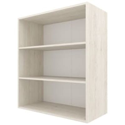 Armário Aéreo Bartira Cristal MDP 15mm com 2 Portas e 2 Prateleiras - 80cm de largura Azul Claro