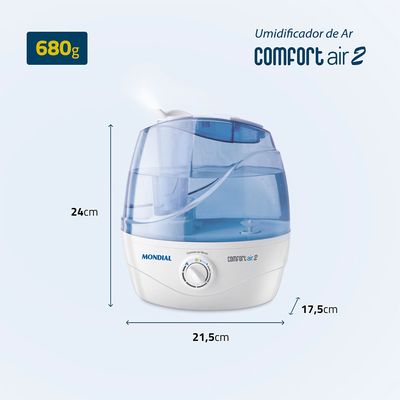 Umidificador de Ar Ultrassônico Mondial Comfort Air 2 NUA-02 Bivolt