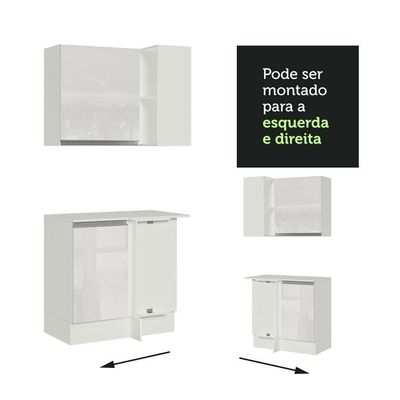 Kit Canto Madesa Smart 2 Portas E Nicho