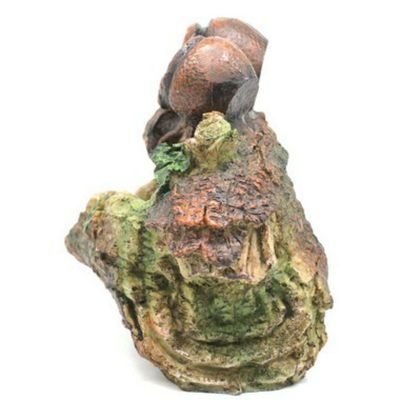 Fonte Água Decorativa Resina Cascata Iluminação Led Bivolt