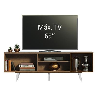 Rack para TV até 65" Dubai Rustic/Branco Madesa