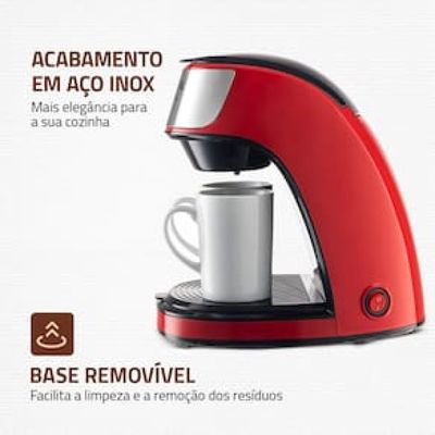 Cafeteira Elétrica Mondial Smart Coffee C-42 com 2 Xícaras - Vermelha Vermelho / 110
