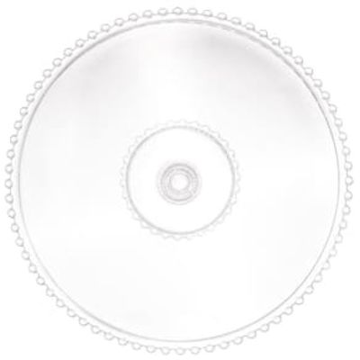 Prato para Bolo Wolff Pearl com Pedestal em Cristal - 31 cm