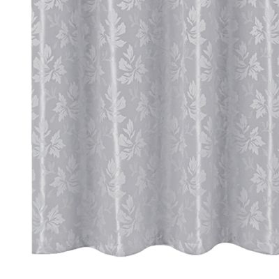 Cortina 3,00x2,50 Sala Quarto Cozinha Varão Tecido Jacquard Cinza