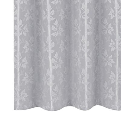 Cortina 5,00x2,50 Sala Quarto Cozinha Varão Tecido Jacquard Cinza