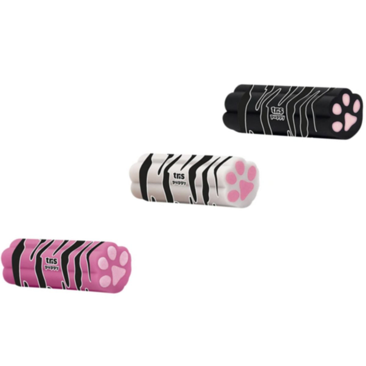 BORRACHA PUPPY HOLIC PETS - PATINHAS - CORES SORTIDAS - TRIS