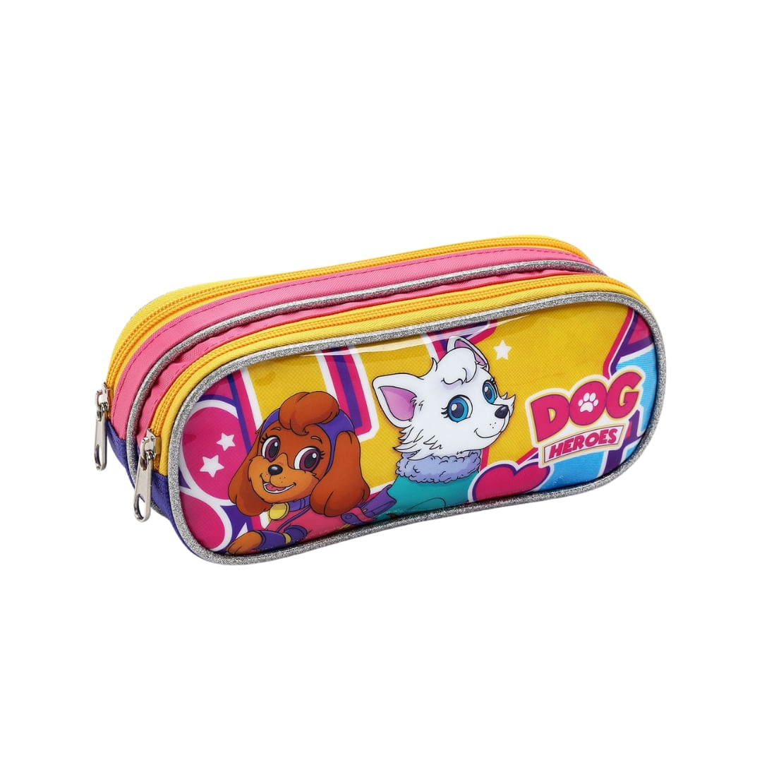 Kit Escolar Infantil Dog Heroes Friends 16 - Seanite