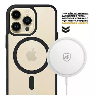 Capa MagSafe para iPhone 15 Pro Max - Preta - Gshield