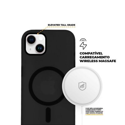 Capa Magsafe Pro Para Iphone 14 - Preta - Gshield