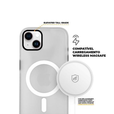 Capa Magsafe Pro Para Iphone 14 - Transparente - Gshield