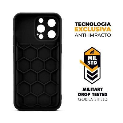 Capa Para Iphone 15 Pro - Symetric Preta - Gshield