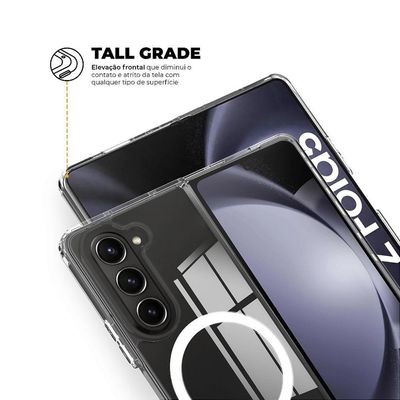 Capa Para Samsung Galaxy Z Fold - Magsafe Transparente - Gshield