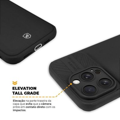 Capa Para Iphone 15 Pro - Symetric Preta - Gshield
