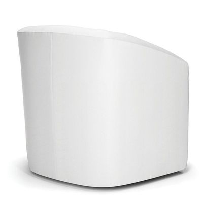 Poltrona Stella Max Corino Branco Base Giratória - D\'rossi