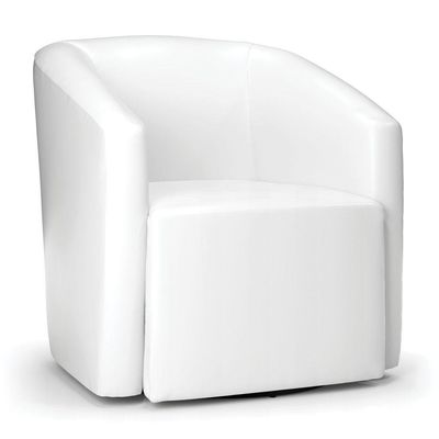 Poltrona Stella Max Corano Branco Base Giratória - D\'rossi