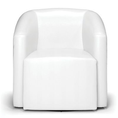 Poltrona Stella Max Corano Branco Base Giratória - D\'rossi