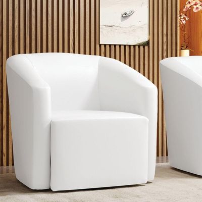 Poltrona Stella Max Corano Base Giratória - D\'rossi Cor Branco