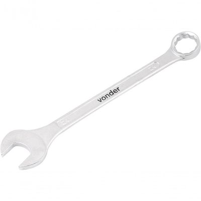 Chave Combinada 24mm Cromo Vanadio Reta - Vonder