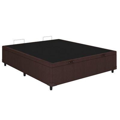 Cama Box Baú Casal Universal Courano Brown (138x188x35) - Costa Rica