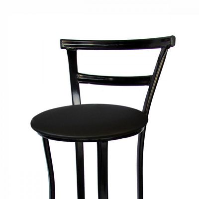 Banqueta Bar Prime 97cm X 42cm X 37 Cm Aço Preto Utilaço Preto