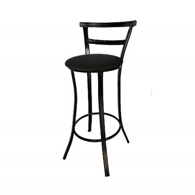 Banqueta Bar Prime 97cm X 42cm X 37 Cm Aço Preto Utilaço Preto