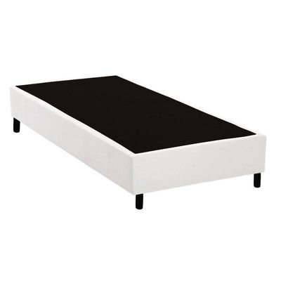 Cama Box Base Solteiro Universal Courano White (96X203X20) - Costa Rica