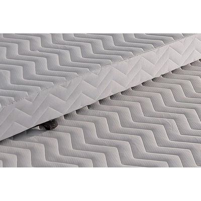Cama Box Base C/2 Auxiliares Solteiro Universal Rústico Bordado White (88x188x32) - Paropas