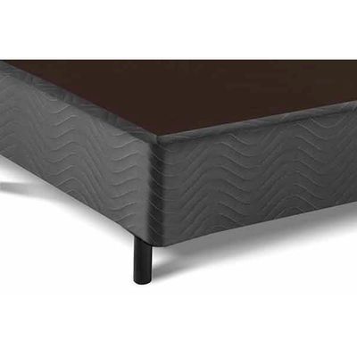 Cama Box Base King Universal Suede Gray (186X198X20) - Costa Rica