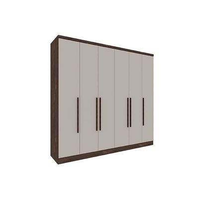 Guarda Roupa 6 Portas Veneza C- E 4 Gavetas Branco-neve - Tcil Móveis