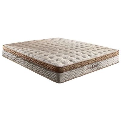 Cama Box Baú Queen: Colchão Molas Paropas Masterpocket Ensacadas Eco Linho + Base Clean(158X198)