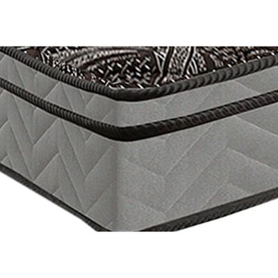 Cama Box Baú Queen: Colchão Anatômico Paropas D28 / Ep Confort Firme+ Base Crc Suede Cinza(158X198)