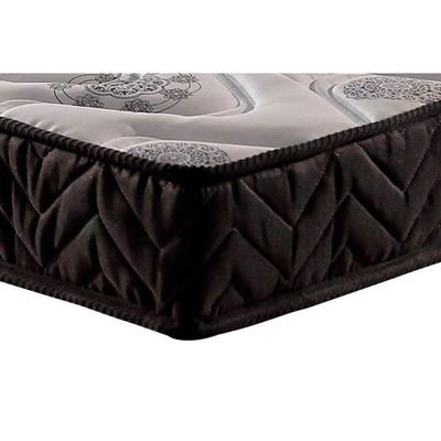 Cama Box Baú Solteiro: Colchão Espuma Paropas D23 Pasquale + Base Crc Suede Black(88x188)