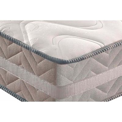 Cama Box Casal: Colchão Anatômico Paropas D28/Ag65 Master + Base Crc Suede Gray(138X188)