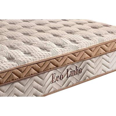 Cama Box Casal: Colchão Molas Paropas Eco LinhoBase Courano White(138x188)