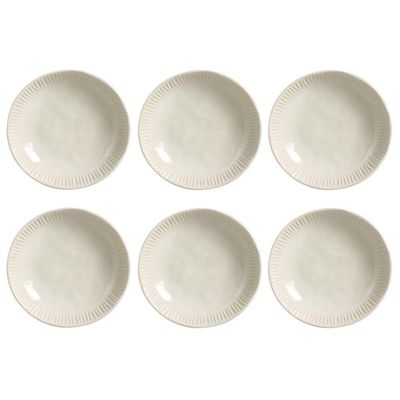Conjunto De Pratos Fundos 06 Peças Linhas Clay Porto Brasil