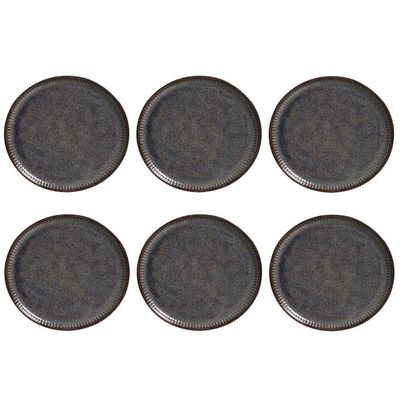Conjunto De Pratos Rasos 06 Peças Linhas Titanium Porto Brasil