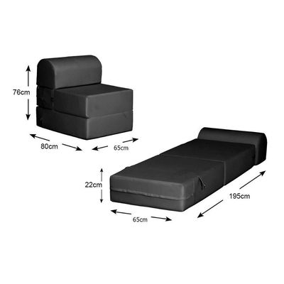 Sofá Cama Solteiro New Extra Suede Marrom - Paropas
