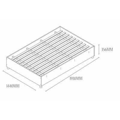 Cama De Casal De Mônaco Branco/Neve - Tcil Móveis