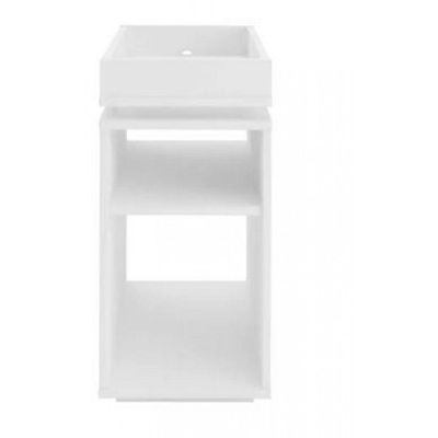 Mesa De Cabeceira Lateral Branco Em Mdf