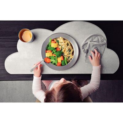 Colher Infantil Para Canhoto Baby Friends Curvada Em Aço Inox Acabamento Brilho Com Desen
