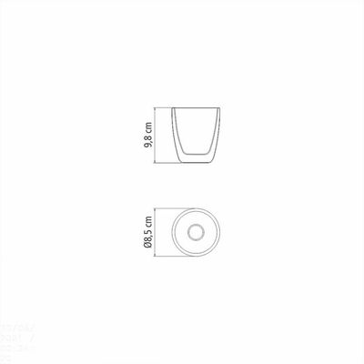Conjunto De Xícaras Para Chá E Café Tramontina Em Vidro Duplo Sem Alças 2 Peças Tramontina