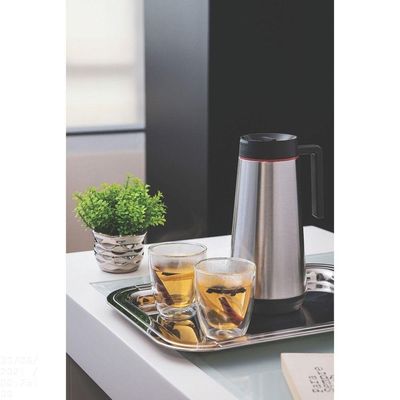Conjunto De Xícaras Para Chá E Café Tramontina Em Vidro Duplo Sem Alças 2 Peças Tramontina