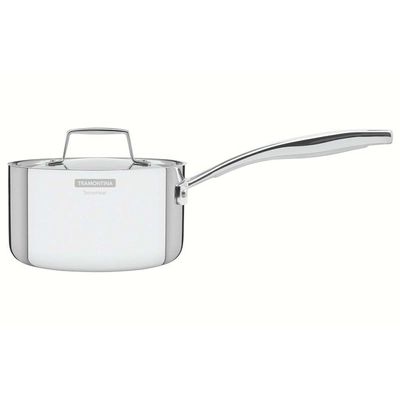 Panela Tramontina Grano Em Aço Inox Corpo Triplo Com Tampa E Cabo 20 Cm 3,1 L Tramontina