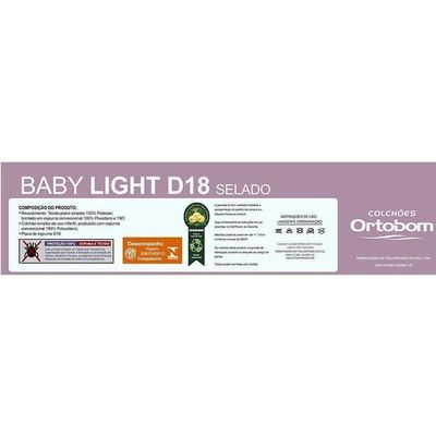Colchão Infantil D18 Baby Light Saúde (70x130x12) - Ortobom
