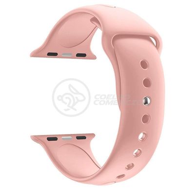 Pulseira Silicone Para Iwo Smartwatch 42mm E 44mm - Rosa