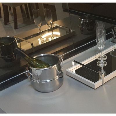 Balde De Gelo Inox Para Garrafas Champanheira 4l Com Alças