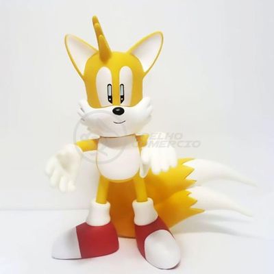 Boneco Tails Articulado Grande Super Size 23cm Sonic World