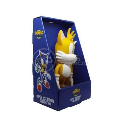 Boneco Tails Articulado Grande Super Size 23cm Sonic World