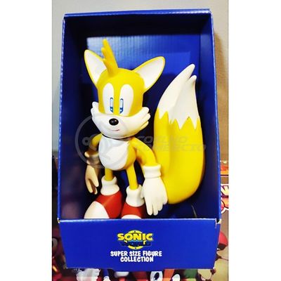 Boneco Tails Articulado Grande Super Size 23cm Sonic World
